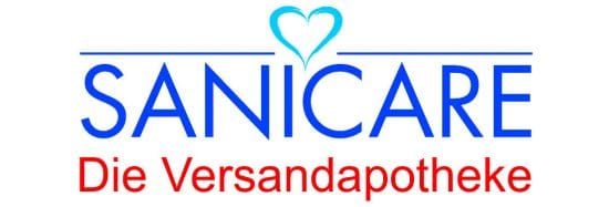 Logo Sanicare4c roter Claim Arial 1125 x 375 px